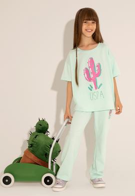 Kız Çocuk Su Yeşili Eşofman Altı - 50263516031