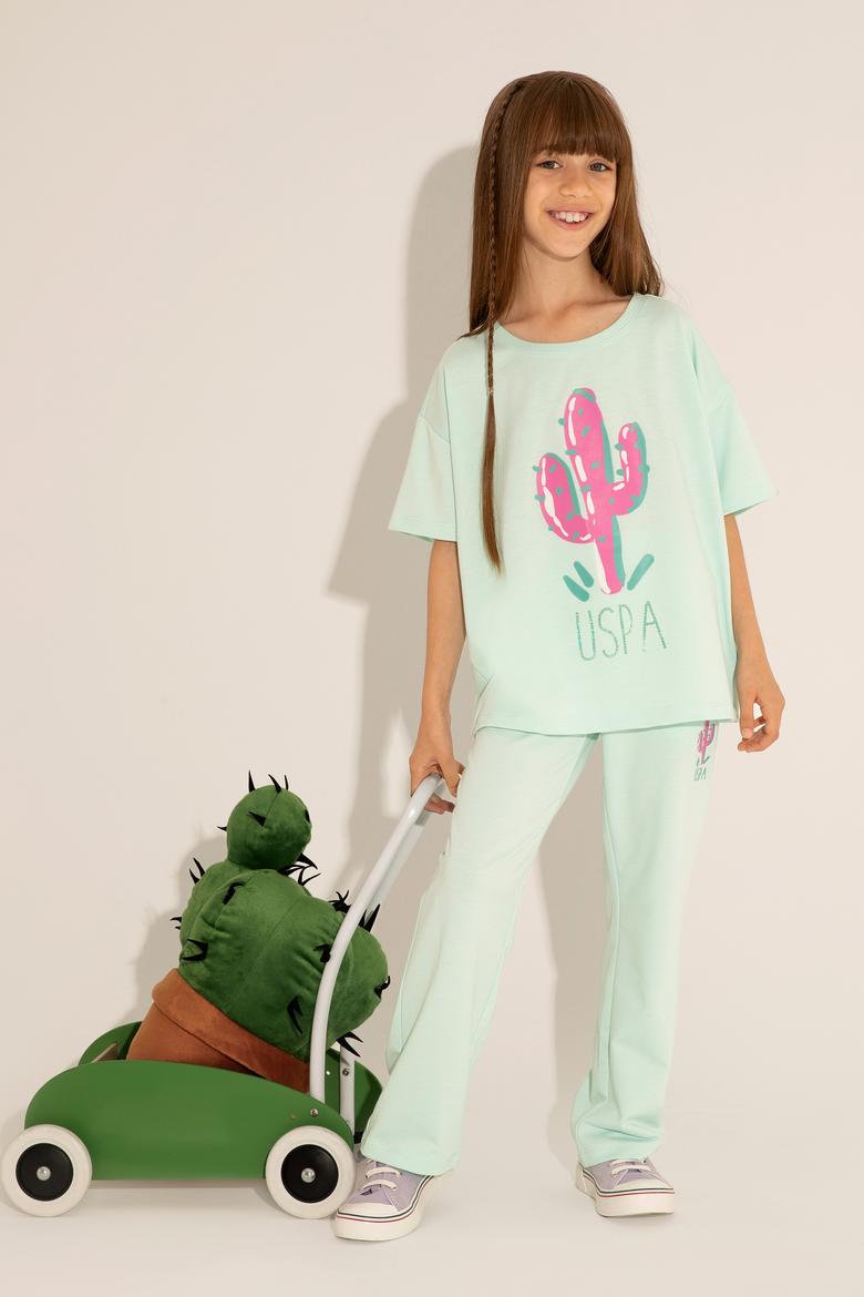 Kız Çocuk Su Yeşili Eşofman Altı - 50263516031