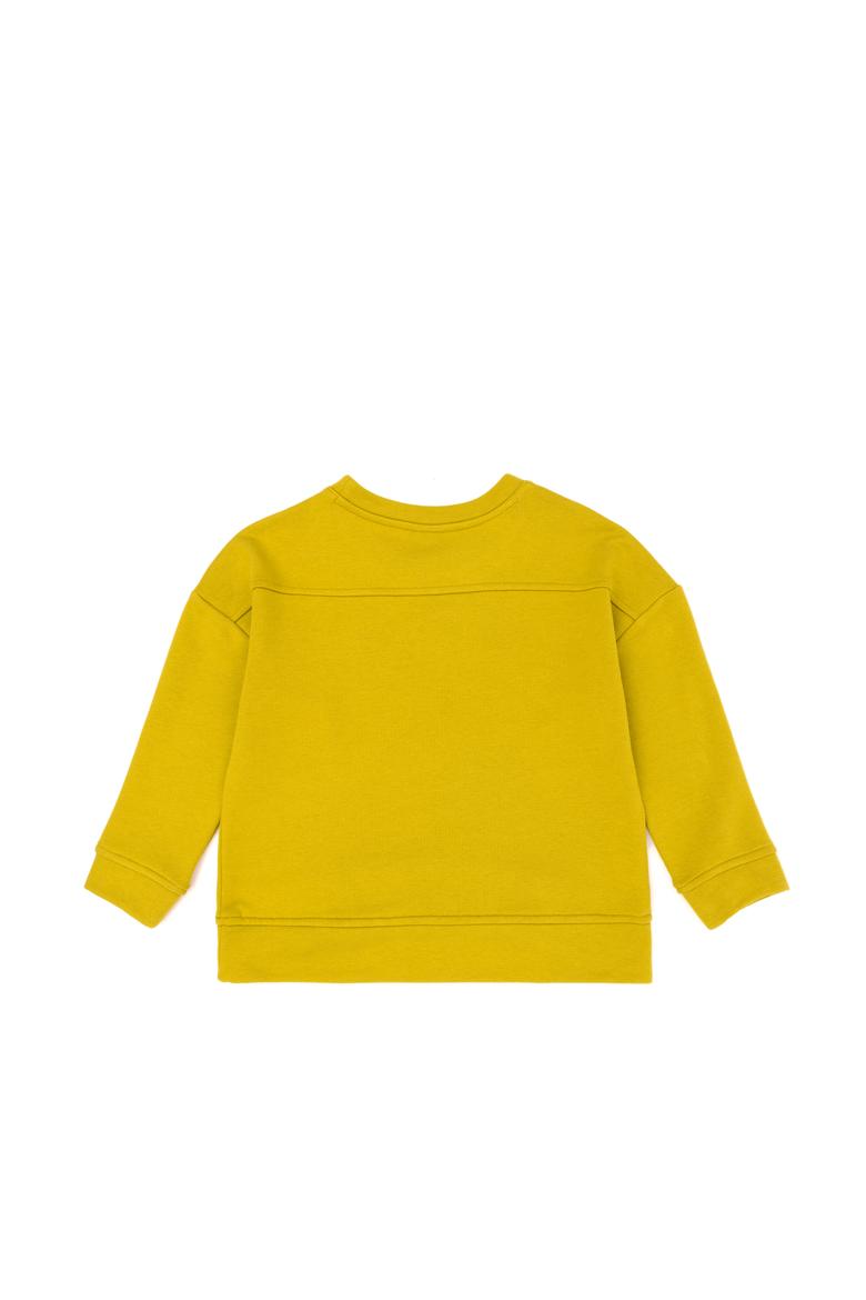 Kız Çocuk Fıstık Yeşili Basic Bisiklet Yaka Sweatshirt - 50276834033