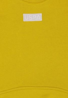 Kız Çocuk Fıstık Yeşili Basic Bisiklet Yaka Sweatshirt - 50276834033