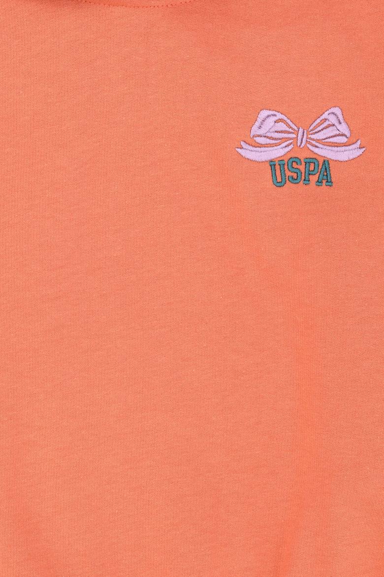 Kız Çocuk Somon Kapüşonlu Sweatshirt - 50276900021