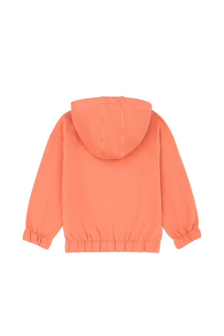 Kız Çocuk Somon Kapüşonlu Sweatshirt - 50276900021