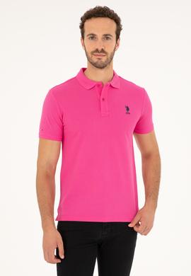 Erkek Fuşya Basic Tişört - 50263238516