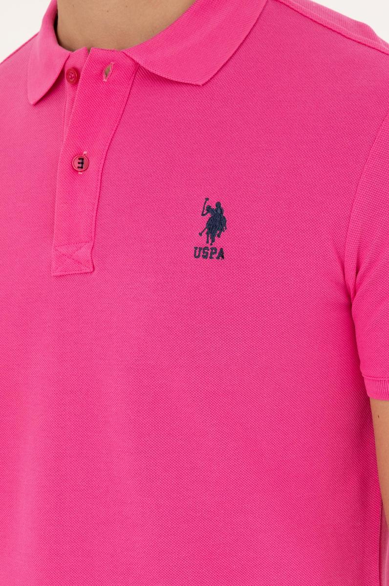 Erkek Fuşya Basic Tişört