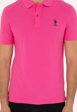 Erkek Fuşya Basic Tişört - 50263238516