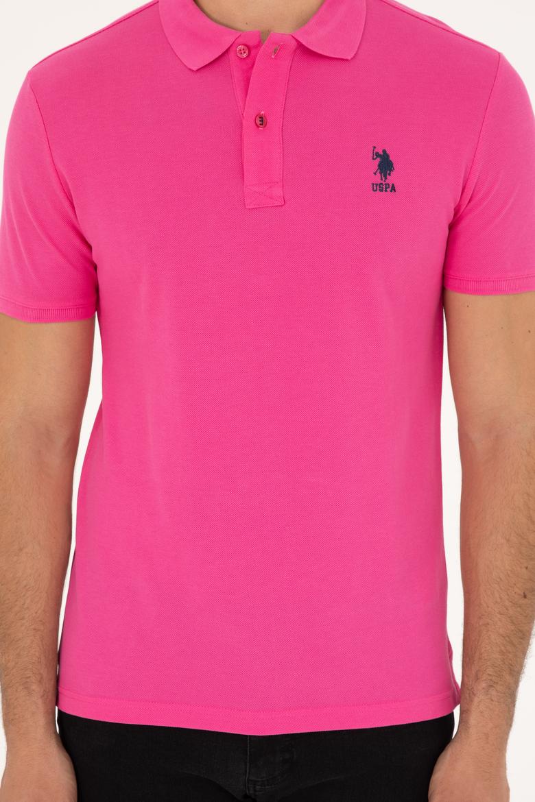 Erkek Fuşya Basic Tişört - 50263238516