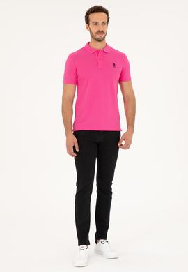 Erkek Fuşya Basic Tişört - 50263238516