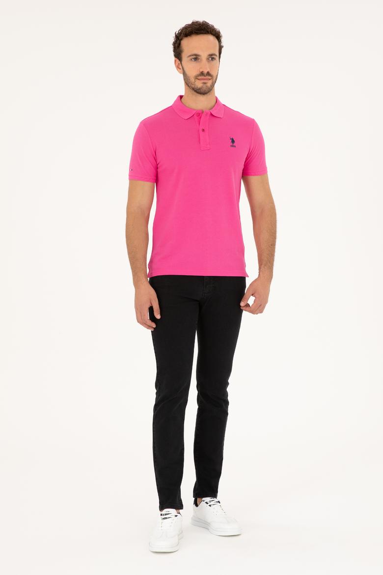 Erkek Fuşya Basic Tişört - 50263238516