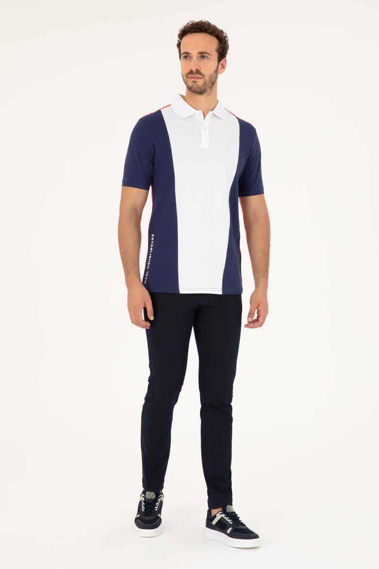 Erkek Lacivert Polo Yaka Tişört - 50263396009