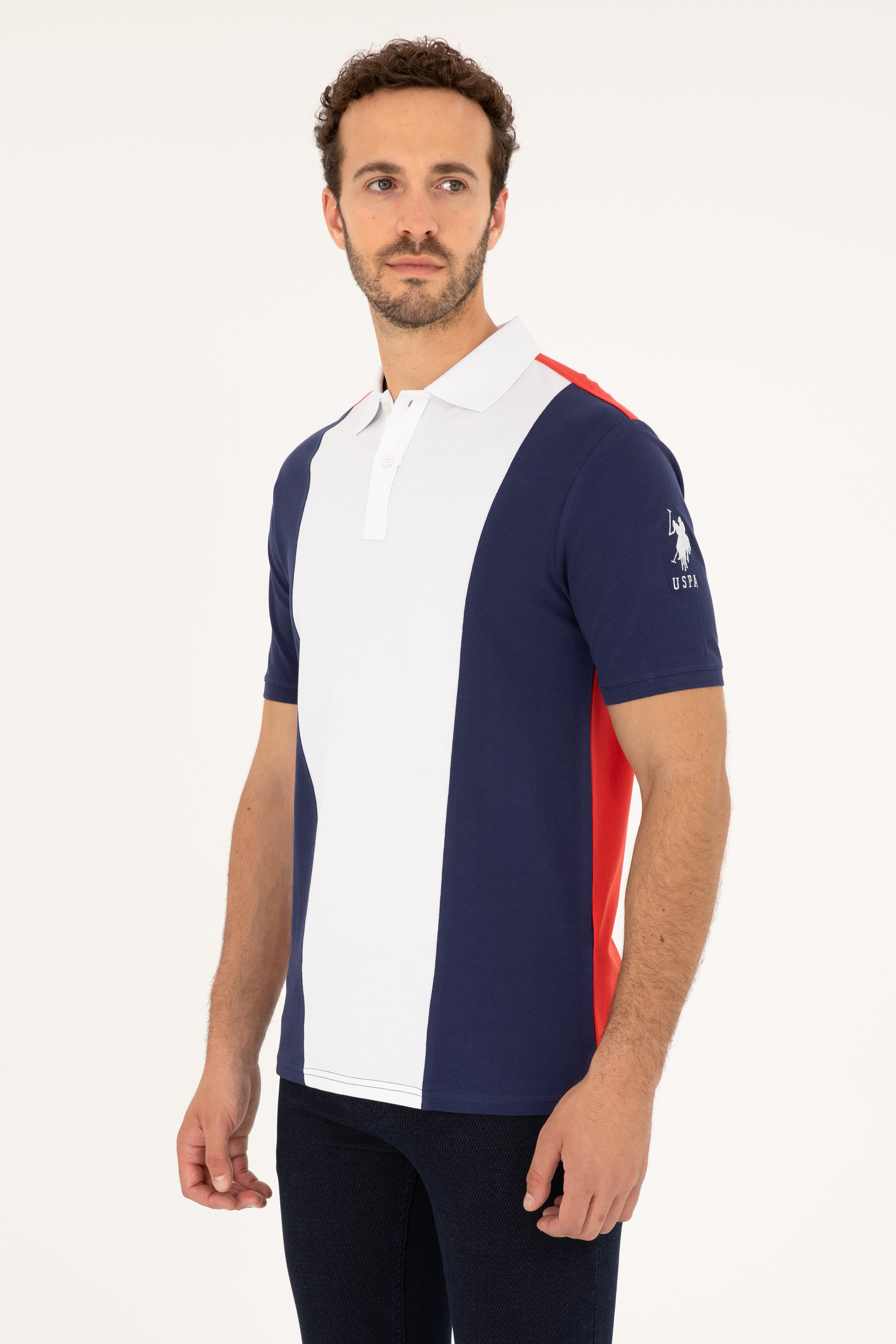 Erkek Lacivert Polo Yaka Tişört - Image 1