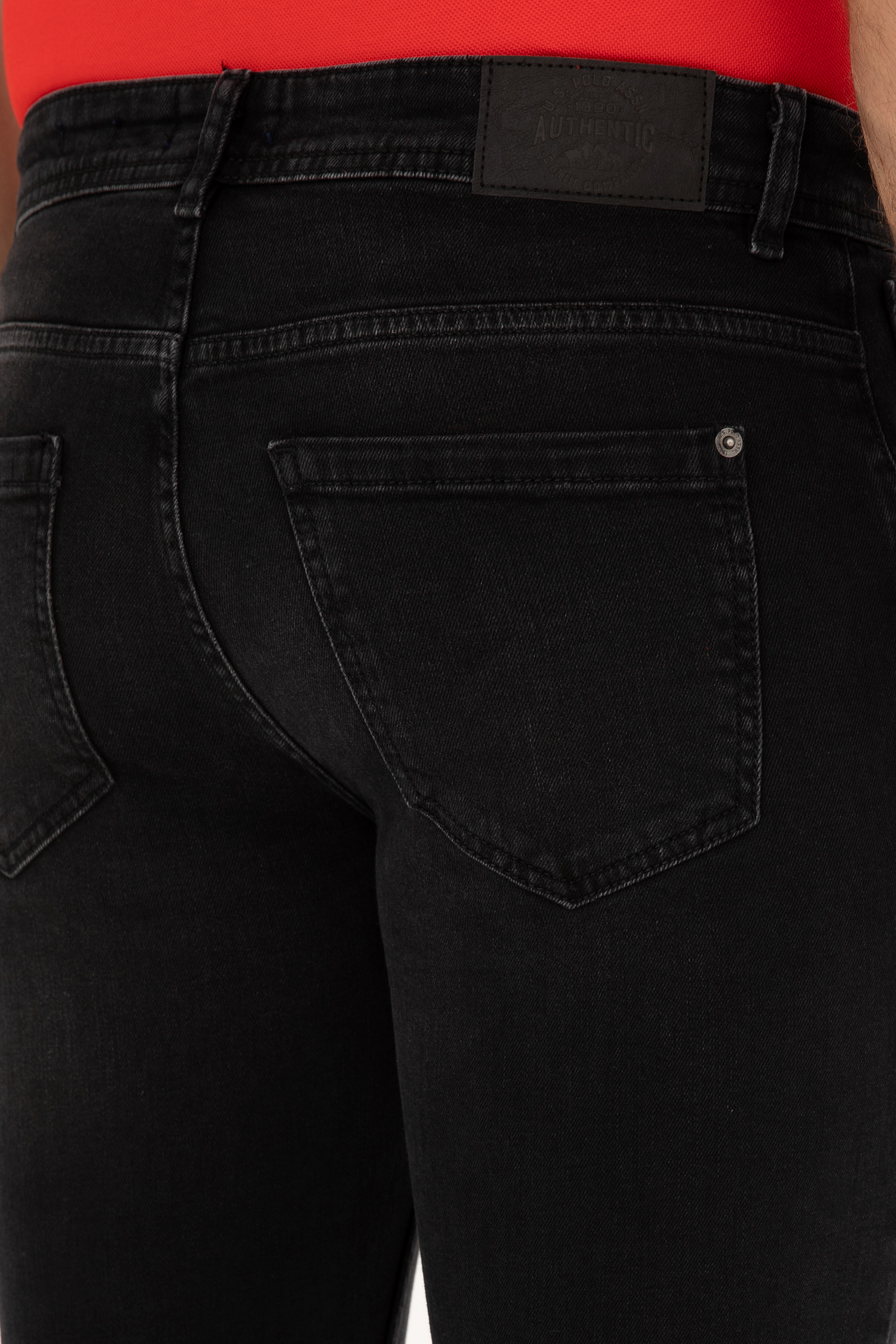 Erkek Siyah Jean Pantolon - Image 6