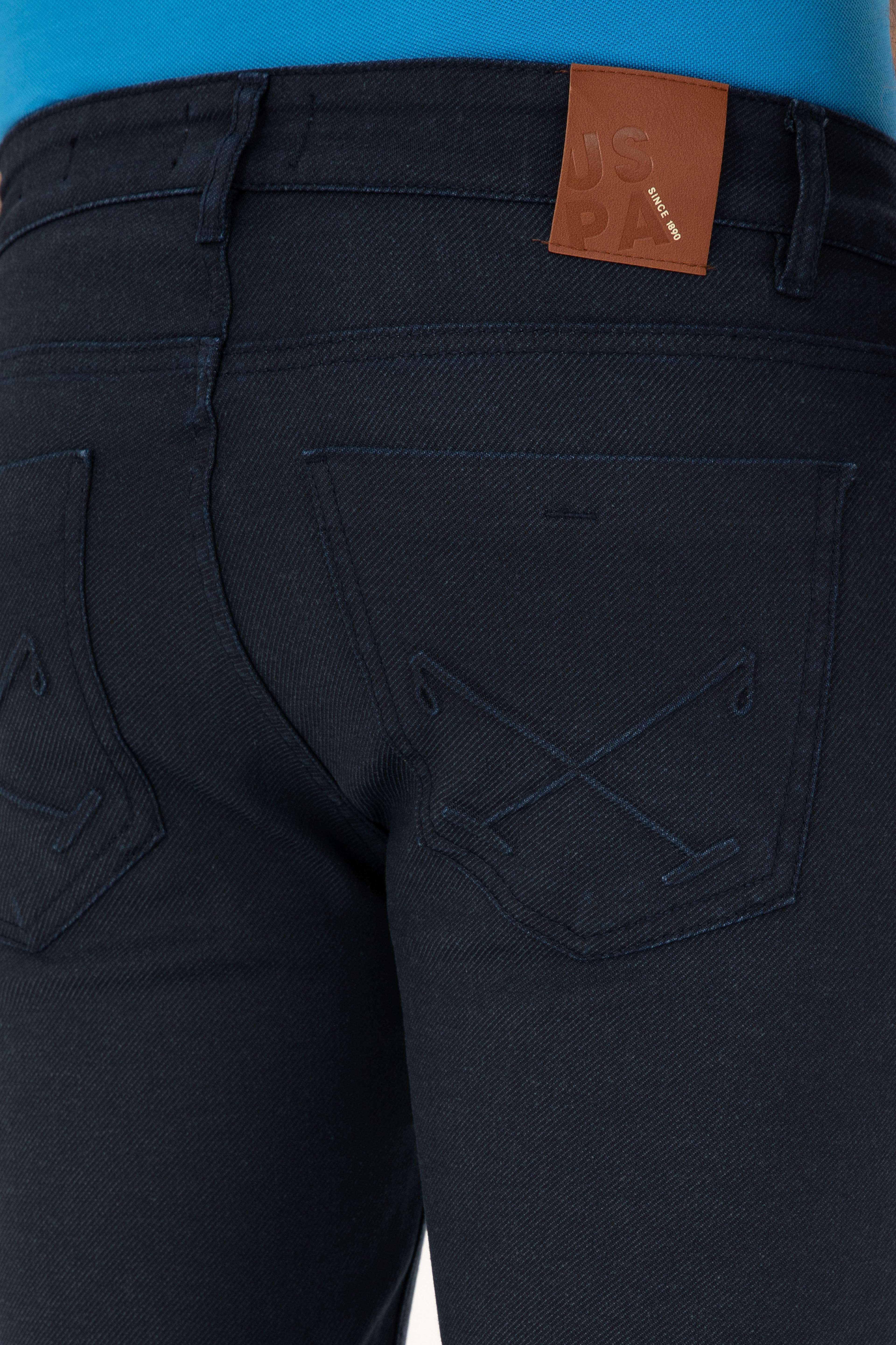 Erkek Lacivert Jean Pantolon - Image 6