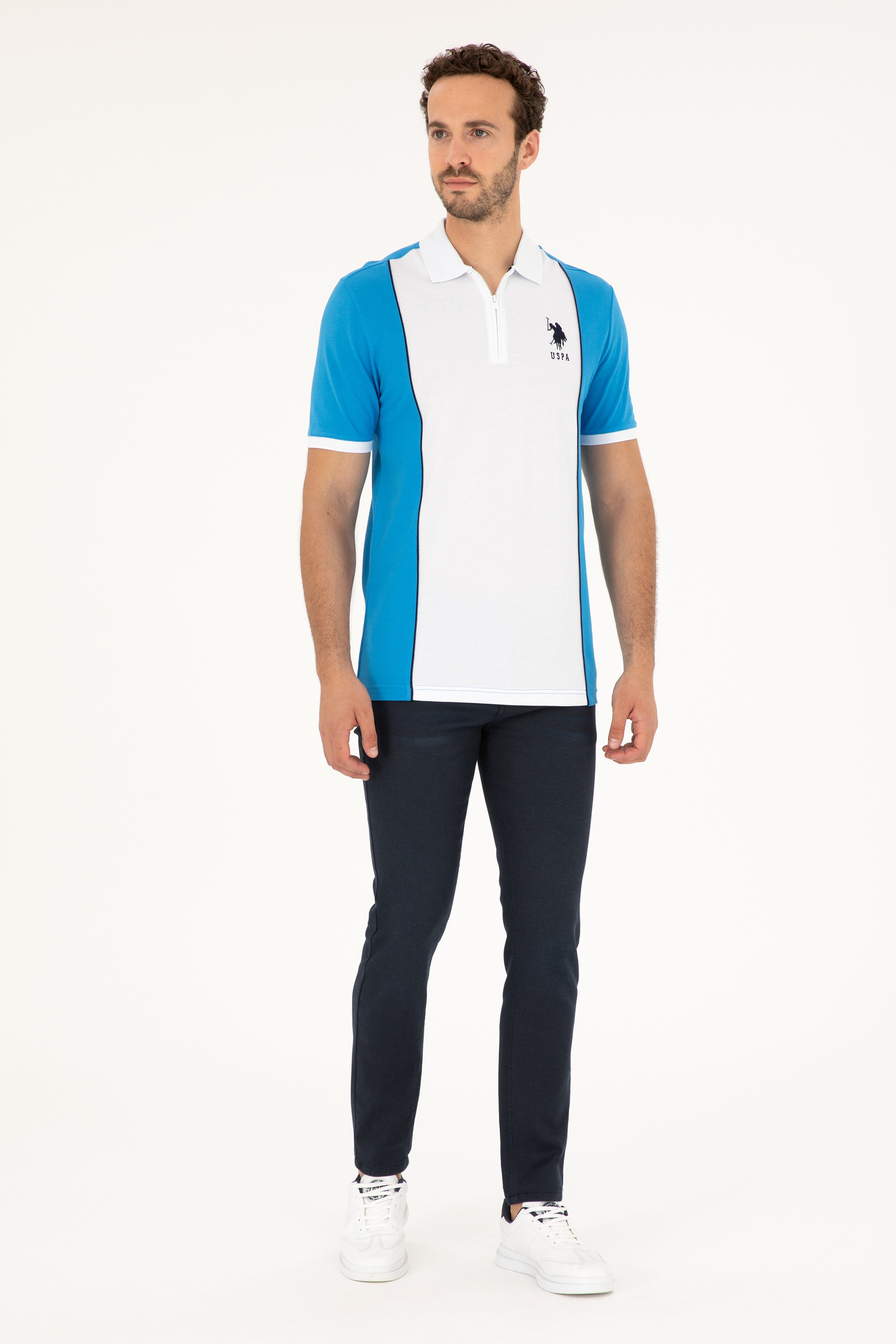 Erkek Lacivert Jean Pantolon - Image 3