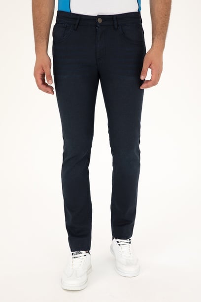 Erkek Lacivert Jean Pantolon