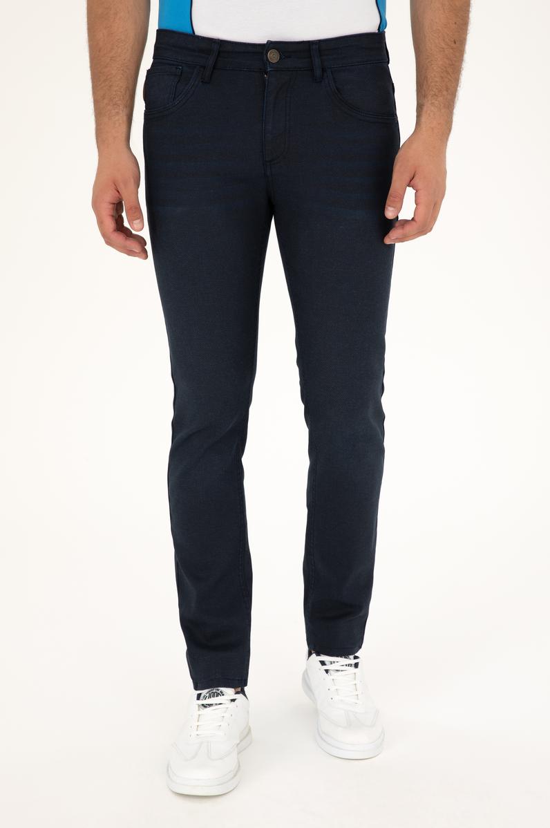 Erkek Lacivert Jean Pantolon
