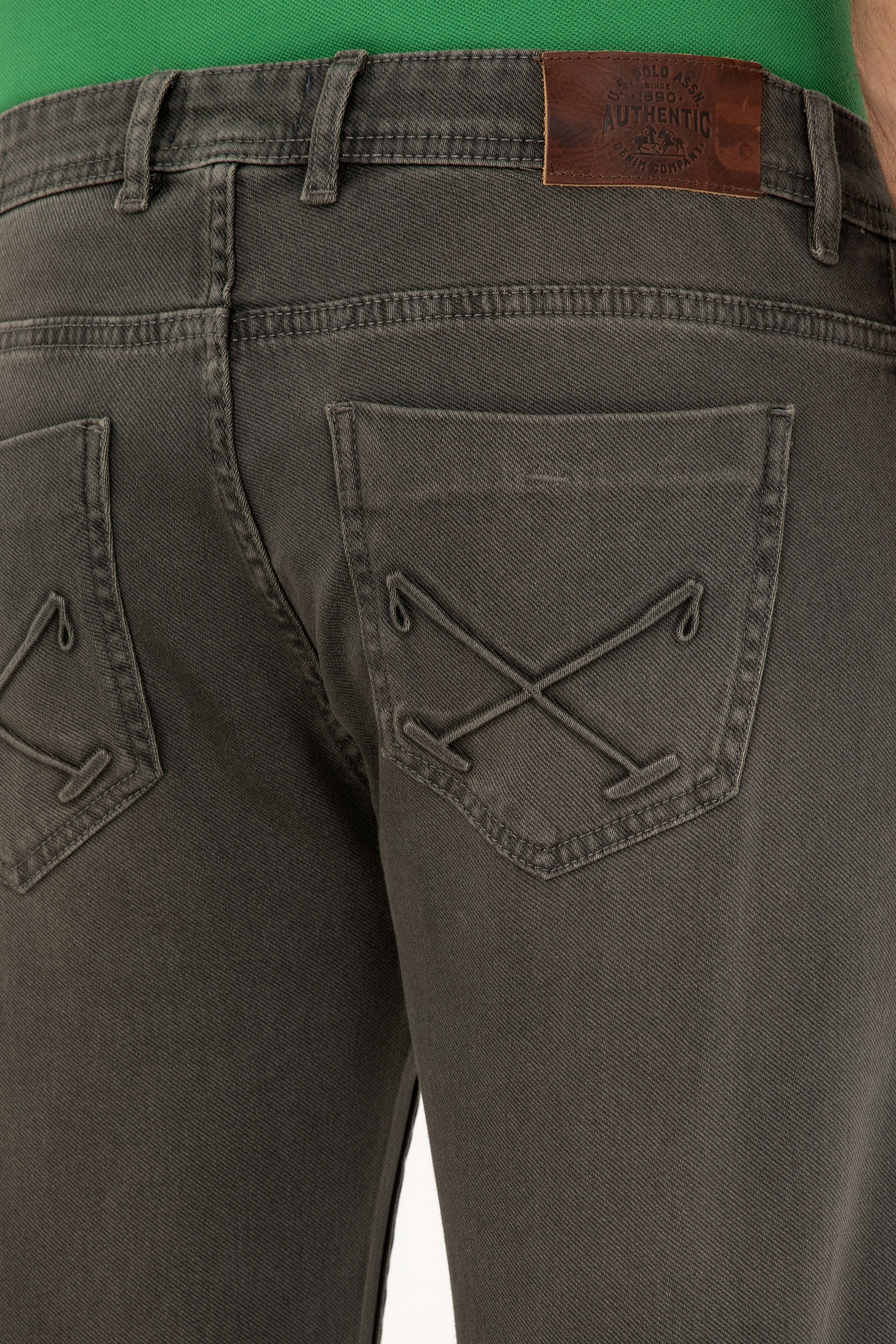 Erkek Açık Haki Jean Pantolon - Image 6