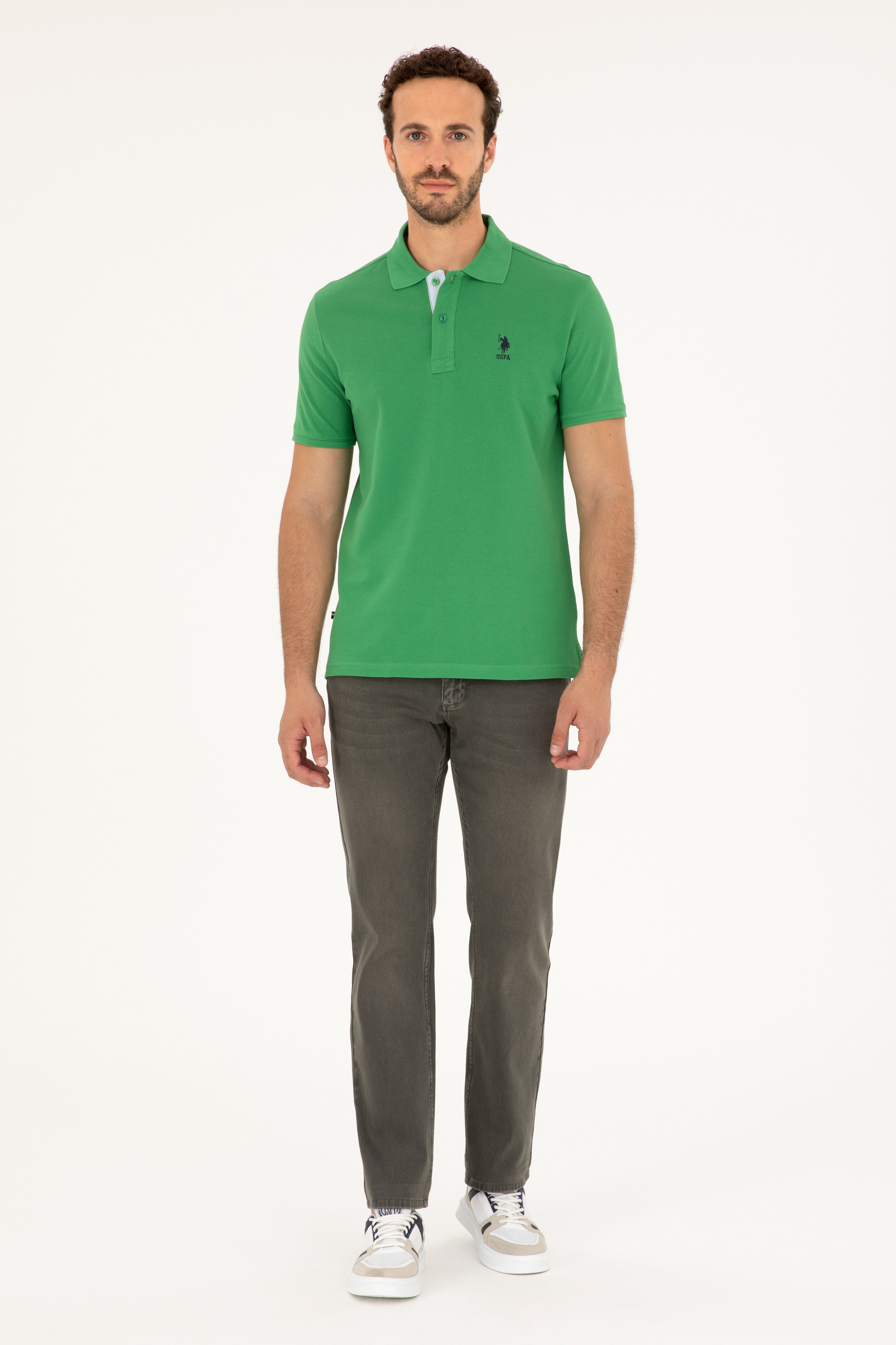 Erkek Açık Haki Jean Pantolon