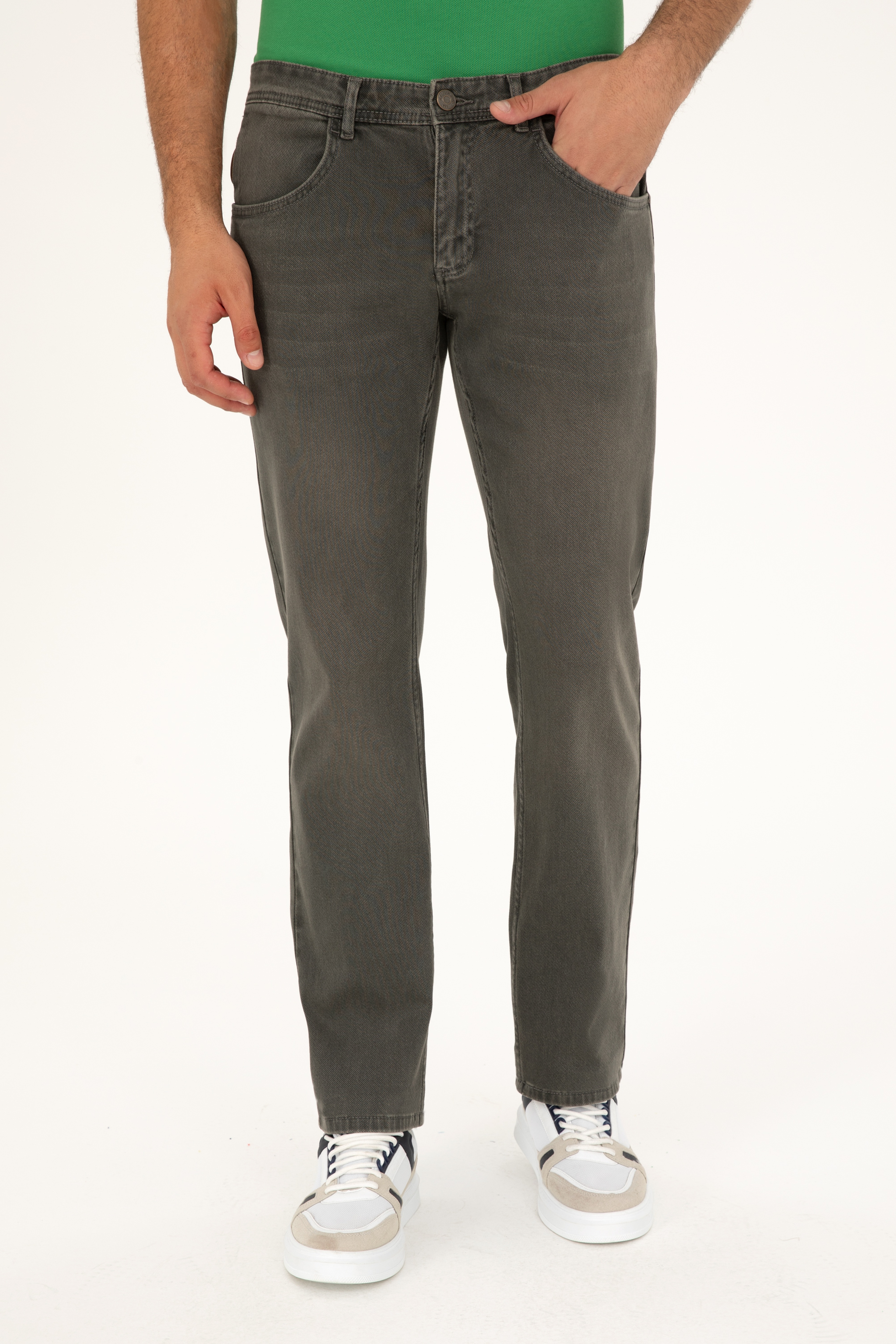 Erkek Açık Haki Jean Pantolon - Image 2