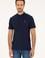 Erkek Regular Fit Hakim Yaka Lacivert Tişört