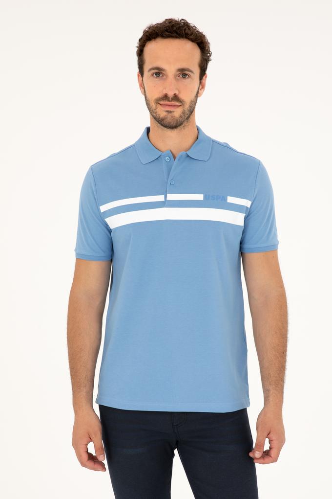 Erkek Regular Fit Polo Yaka Koyu Mavi Tişört