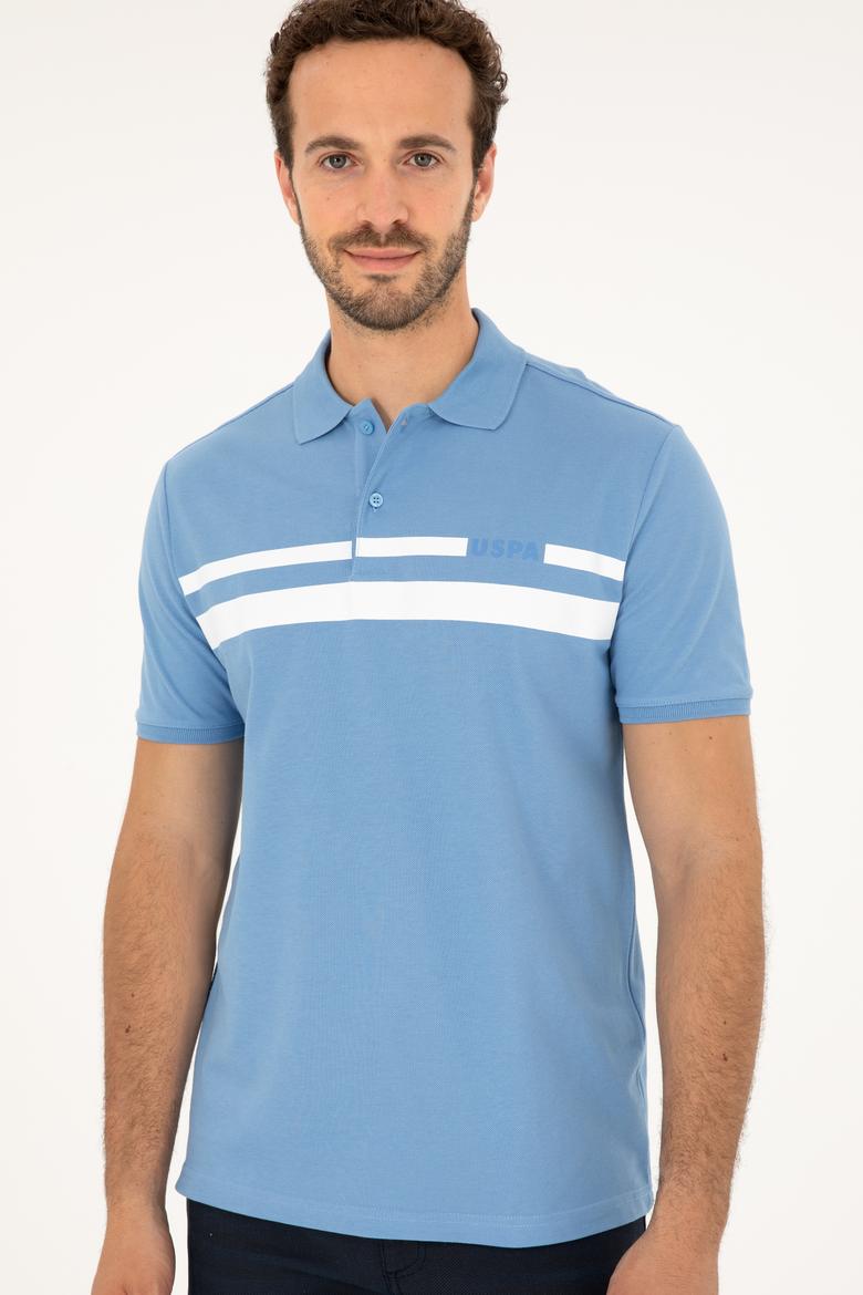 Erkek Regular Fit Polo Yaka Koyu Mavi Tişört - 50287102021