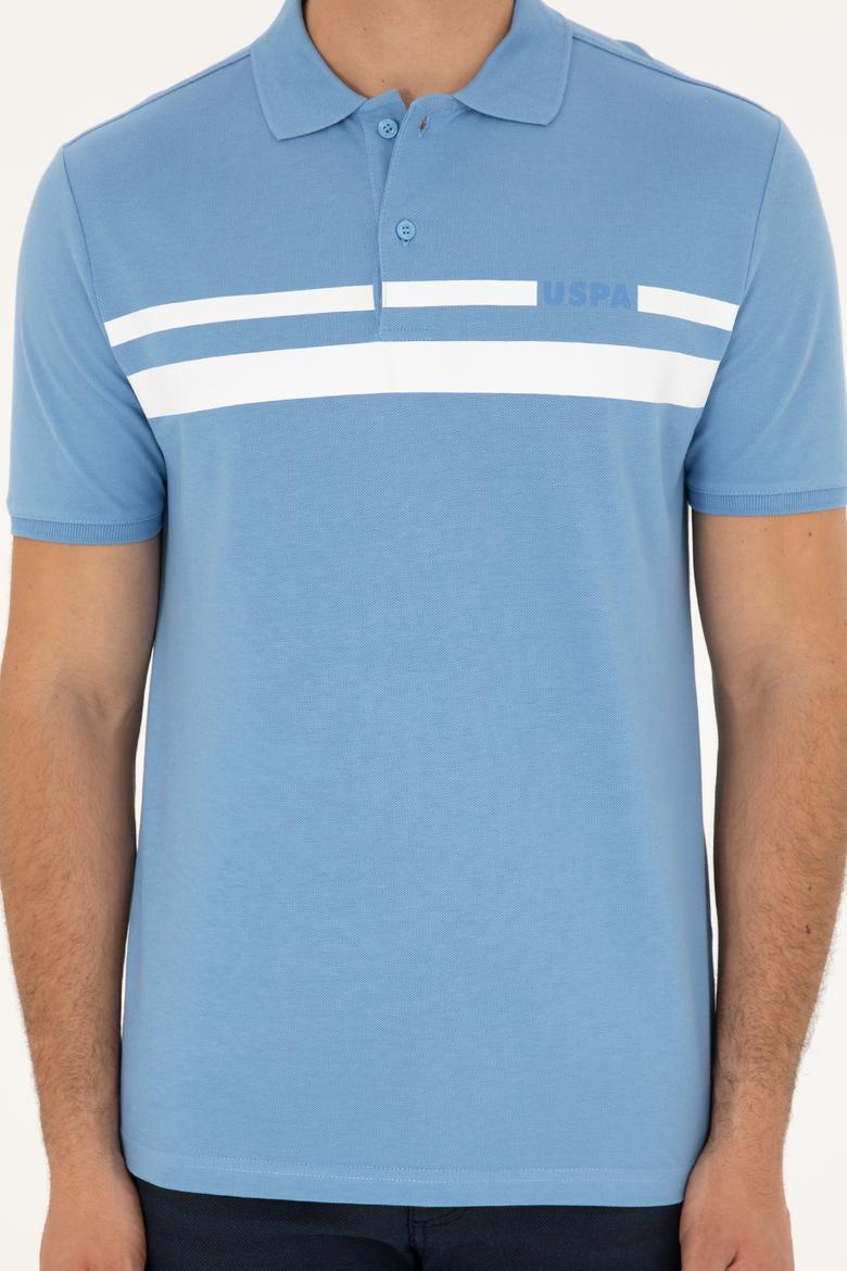 Erkek Regular Fit Polo Yaka Koyu Mavi Tişört - 50287102021