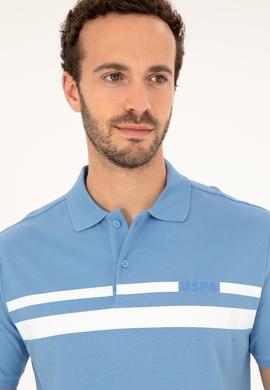 Erkek Regular Fit Polo Yaka Koyu Mavi Tişört - 50287102021