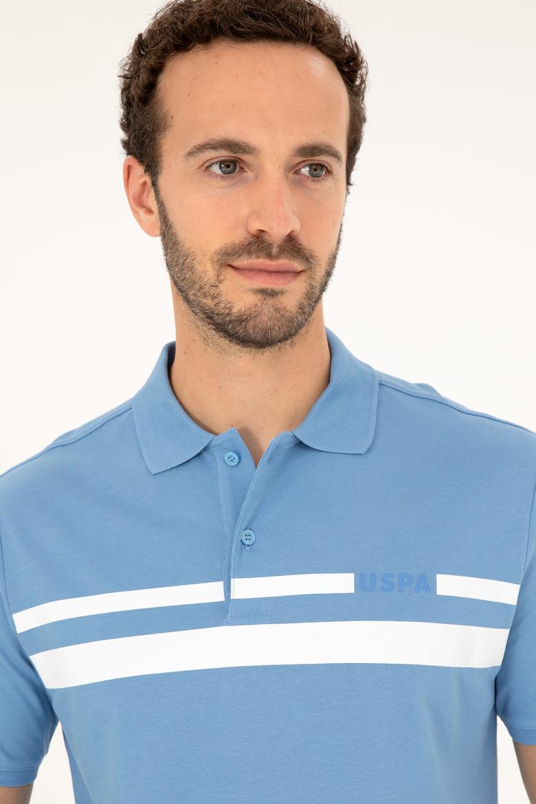 Erkek Regular Fit Polo Yaka Koyu Mavi Tişört - 50287102021