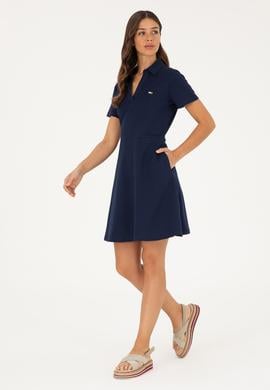Kadın Lacivert Örme Elbise - 50282907012