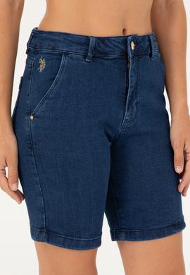 Kadın Mavi Jean Şort - 50280336005