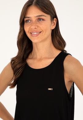 Kadın Siyah Tişört - 50286052038