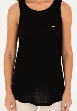 Kadın Siyah Tişört - 50286052038