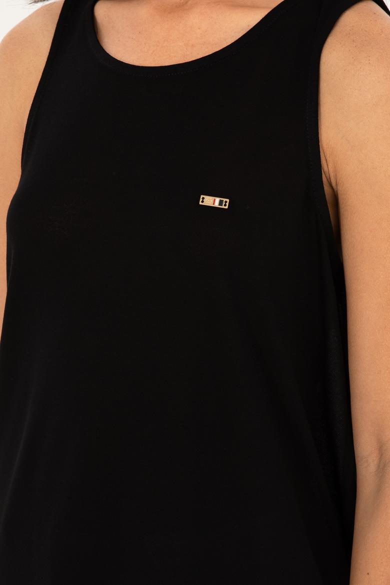 Kadın Siyah Tişört - 50286052038