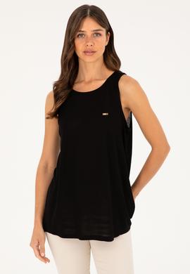 Kadın Siyah Tişört - 50286052038