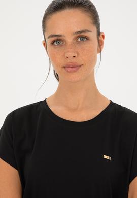 Kadın Siyah Tişört - 50293723011