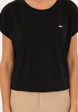 Kadın Siyah Tişört - 50293723011