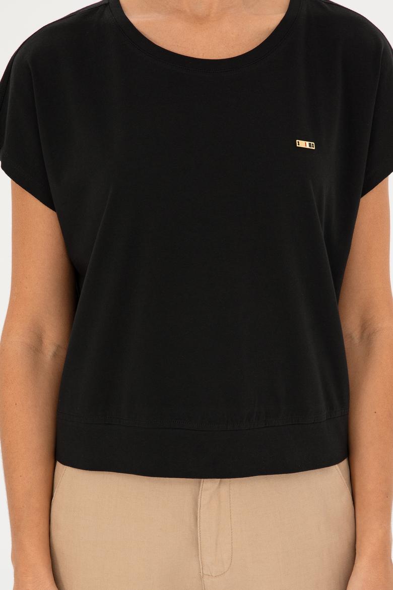 Kadın Siyah Tişört - 50293723011