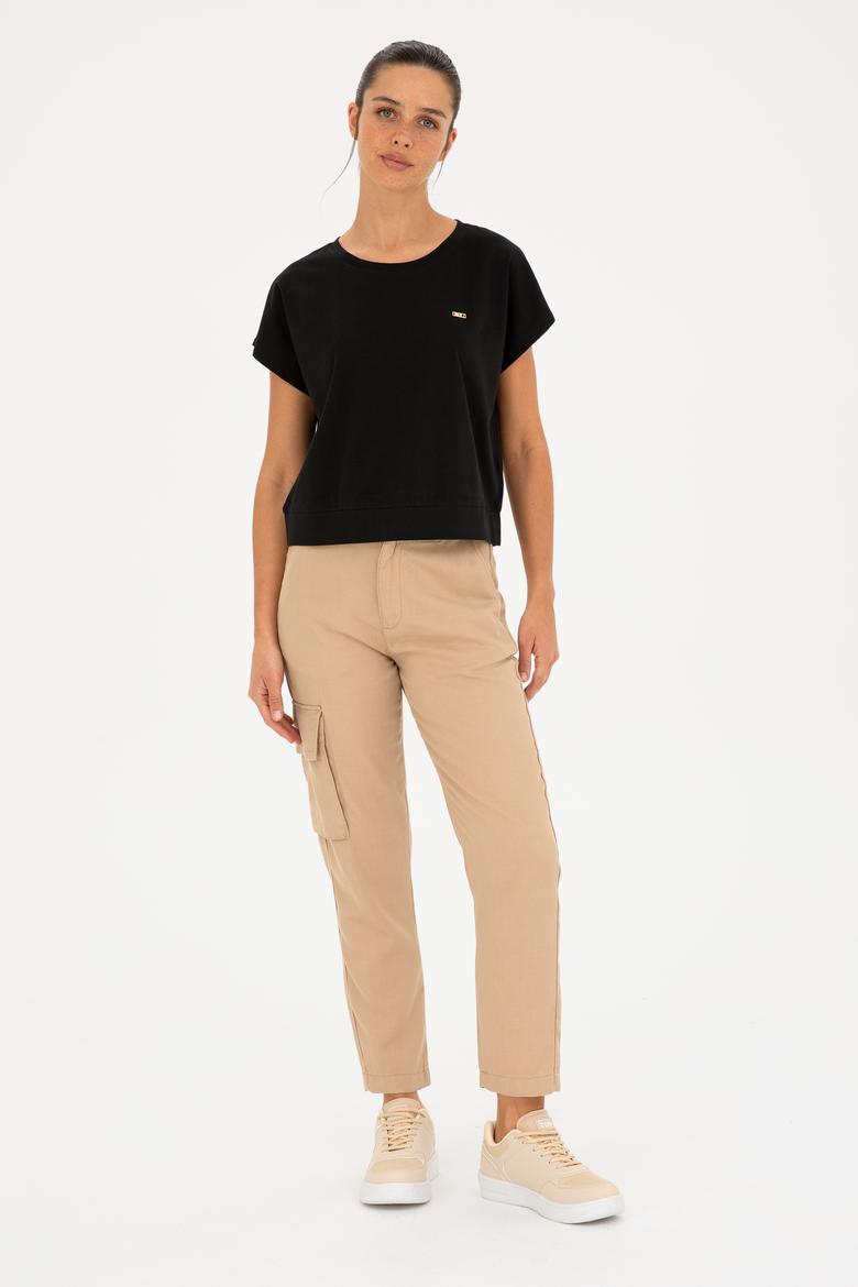 Kadın Siyah Tişört - 50293723011