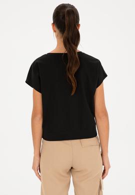 Kadın Siyah Tişört - 50293723011