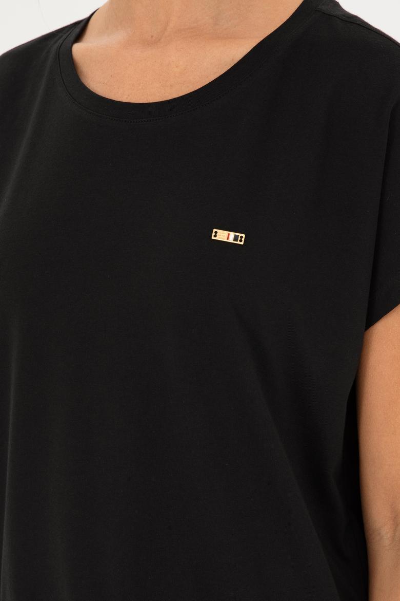 Kadın Siyah Tişört - 50293723011