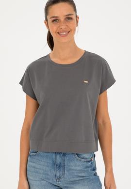 Kadın Antrasit Tişört - 50293723005