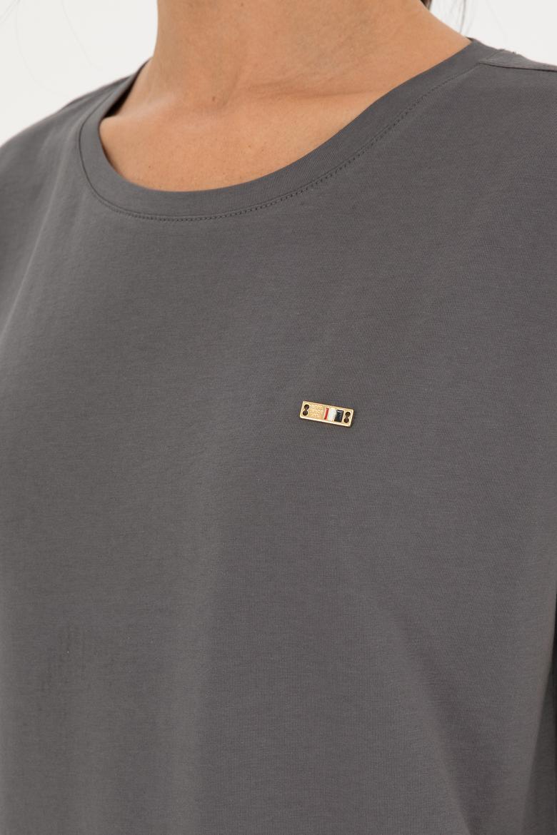 Kadın Antrasit Tişört - 50293723005