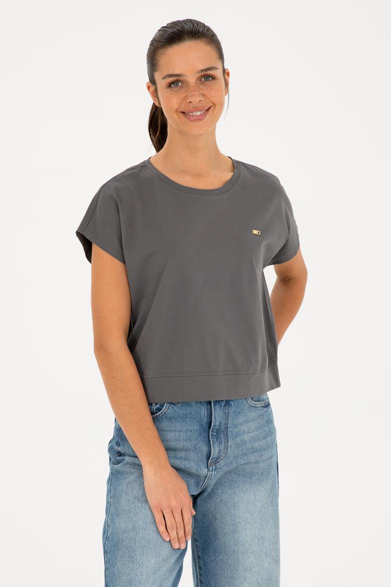 Kadın Antrasit Tişört