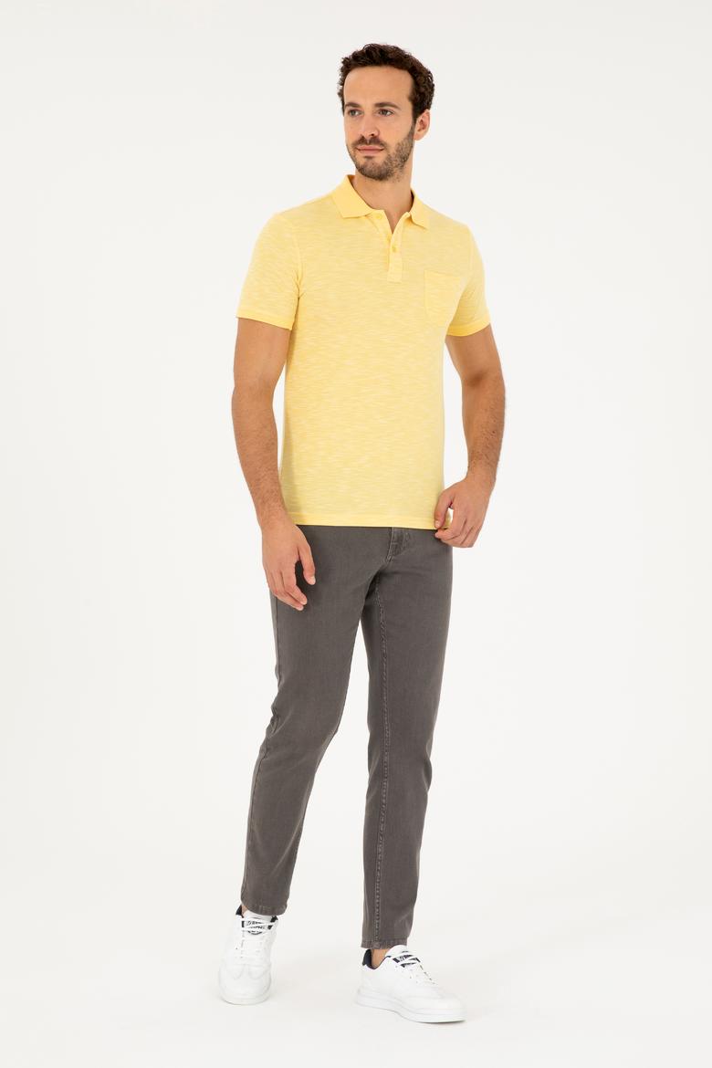 Erkek Sarı Tişört - 50279560106