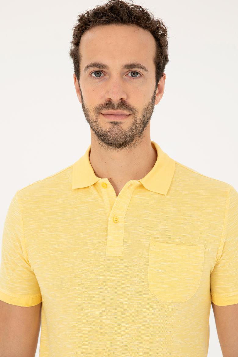 Erkek Sarı Tişört - 50279560106