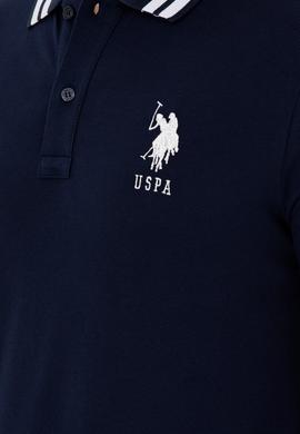 Erkek Slim Fit Polo Yaka Lacivert Basic Tişört - 50279569014