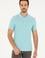 Erkek Slim Fit Polo Yaka Mint Tişört