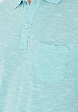 Erkek Slim Fit Polo Yaka Mint Tişört - 50279560016