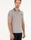 Erkek Slim Fit Polo Yaka Koyu Gri Basic Tişört