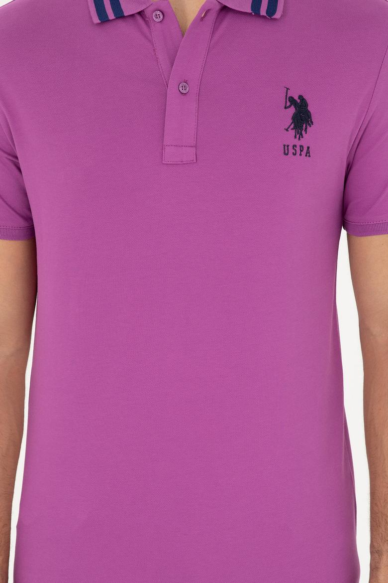 Erkek Mor Basic Tişört - 50279569108